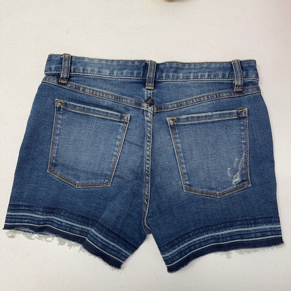 NWT Prana London Jean Shorts Raw Hem Blue Sz 4/27 - Picture 3 of 13